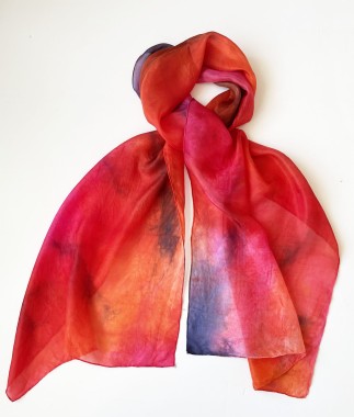 Malowany szal - energetyczny